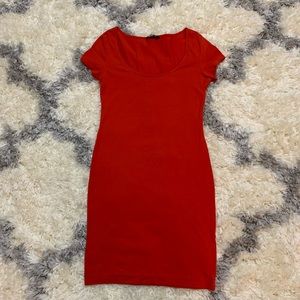 H&M Red Bodycon/Fitted Dress